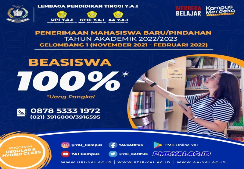 Pendaftaran Mahasiswa Baru Tahun Akademik 2022/2023